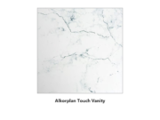 Reinforced liner Alkorplan Touch Vanity – sample of white marble with dark veins