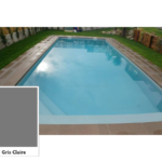 Ενισχυμένο λάινερ Cefil Gris Claire – δείγμα σχεδίου και πισίνα με το λάινερ