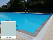 Armierte Poolfolie Cefil Pool – Dekormuster und Pool mit der Poolfolie