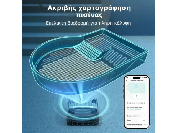 Ασύρματο ρομπότ πισίνας Aiper Scuba X1 Pro Max – 8500 GPH, ολοκληρωμένος καθαρισμός πυθμένα, τοιχωμάτων, ίσαλης γραμμής και ε