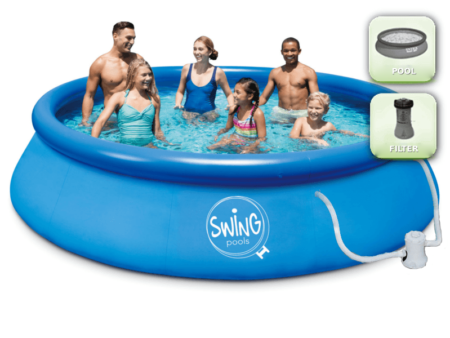 Aufblasbarer Pool Swing Quick Set® 457 x 107 cm mit Filter – POOL, FILTER
