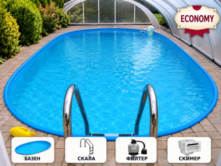 Базен IBIZA 5 DL 12,00 × 6,00 × 1,50 м – пакет ECONOMY