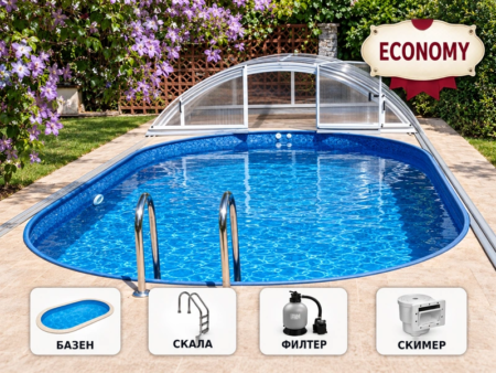 Базен IBIZA 1 DL 6,00 × 3,20 × 1,50 м – пакет ECONOMY