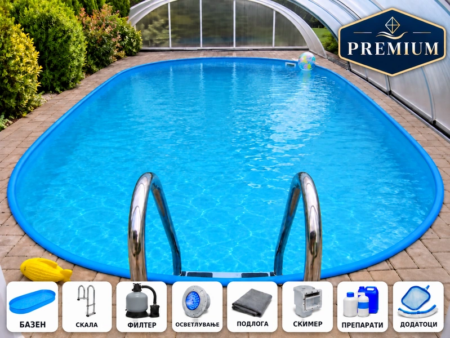 Базен IBIZA 5 DL 12,00 × 6,00 × 1,50 м – пакет PREMIUM