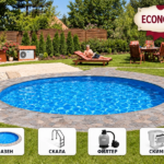 Базен IBIZA Round L 4,00 × 1,50 м – пакет ECONOMY