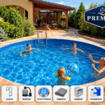 Базен IBIZA Round XL 5,00 × 1,50 м – пакет PREMIUM