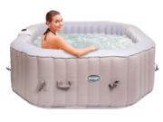 Aufblasbarer Whirlpool Aquamar 6793 beige, achteckig