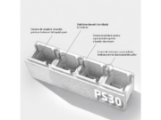 Bloc izolator EPS PS30 cu elementele marcate