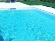 White Nature coping stone around a pool