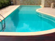 Toro XL coping stone around a freeform pool