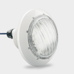 Бял LED прожектор Poolsana Compact Power с мини ниша и бяла бленда
