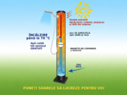 Duș solar Standard 35 l – duș exterior pentru piscină și grădină cu amestecător – Razele soarelui, ÎNCĂLZESC CORPUL DUȘULUI