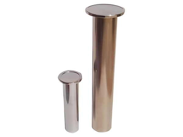 Water bell fountain nozzles made of chrome pipes Atlas Pool