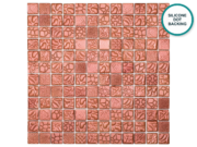 Embossed glass-ceramic mosaic Azalea – mosaic sheet