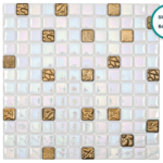 Embossed glass-ceramic mosaic Ginestra – mosaic sheet