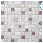 Embossed glass-ceramic mosaic Glicine – mosaic sheet