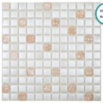 Embossed glass-ceramic mosaic Lilium – mosaic sheet