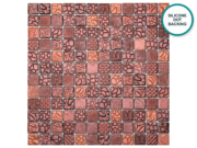 Embossed glass-ceramic mosaic Mogano – mosaic sheet