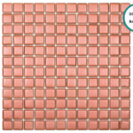 Embossed glass-ceramic mosaic Peonia – mosaic sheet
