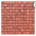 Embossed glass-ceramic mosaic Rosa Canina – mosaic sheet