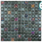 Embossed glass-ceramic mosaic Schwarzwald – mosaic sheet