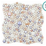Glaskeramik-Mosaik Tropfen Budelli – Mosaikbogen