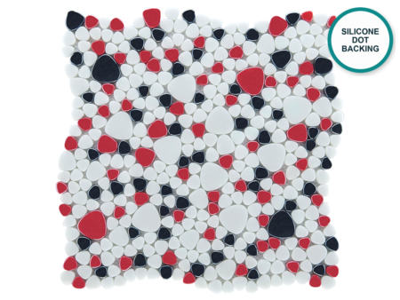 Glass-Ceramic Drops Mosaic Coral Bay – mosaic sheet