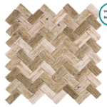 Glass-ceramic herringbone mosaic Arcachon – mosaic sheet