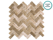 Glass-ceramic herringbone mosaic Arcachon – mosaic sheet