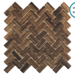 Glass-ceramic herringbone mosaic Porto Santo – mosaic sheet
