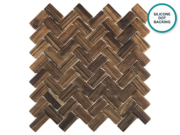 Glass-ceramic herringbone mosaic Porto Santo – mosaic sheet