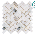 Glass-ceramic herringbone mosaic Saint-Jean-de-Luz – mosaic sheet