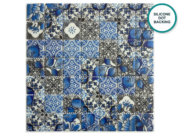Glass-ceramic patterned mosaic Braga – mosaic sheet