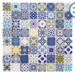 Glass-ceramic patterned mosaic Córdoba – mosaic sheet