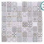 Glass-ceramic patterned mosaic Granada – mosaic sheet