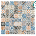 Glass-ceramic patterned mosaic Manises – mosaic sheet