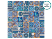 Glass-ceramic patterned mosaic Porto – mosaic sheet