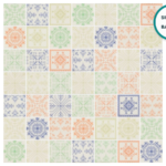 Glass-ceramic patterned mosaic Salamanca – mosaic sheet