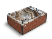 Jacuzzi Emerald în Tuscan Sun cu elemente luminate în albastru