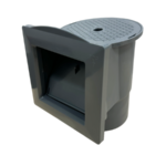 Azuro De Luxe skimmer in graphite color with lid