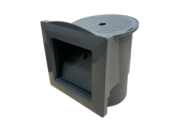 Azuro De Luxe skimmer in graphite color with lid