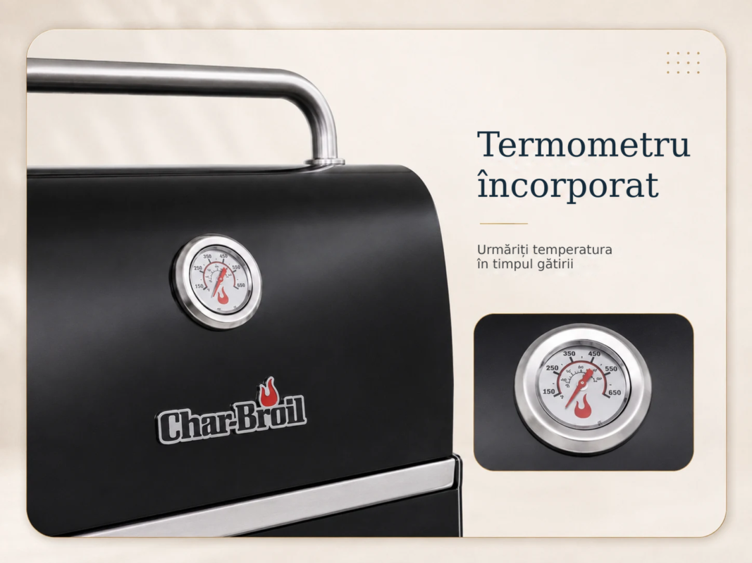 Grătar pe gaz Char-Broil Convective 310B cu termometru încorporat