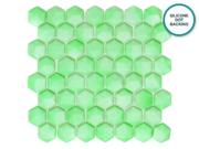 Hexagonal glass-ceramic mosaic Aitutaki – mosaic sheet