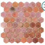 Hexagonal glass-ceramic mosaic Arenaria – mosaic sheet