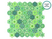 Hexagonal glass-ceramic mosaic Bambù – mosaic sheet