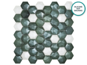 Hexagonal glass-ceramic mosaic Connemara – mosaic sheet