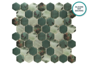 Hexagonal glass-ceramic mosaic Ficus – mosaic sheet