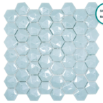 Hexagonal glass-ceramic mosaic Guanaja – mosaic sheet