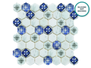 Hexagonal glass-ceramic mosaic Hallstatt – mosaic sheet