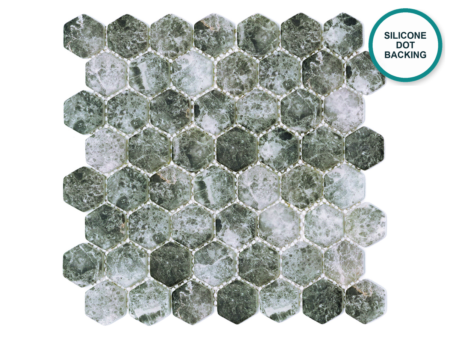 Hexagonal glass-ceramic mosaic Lichene – mosaic sheet